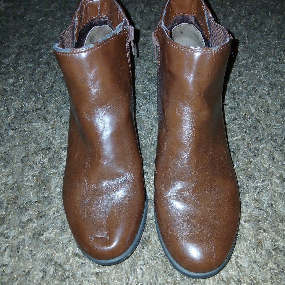 Brown Leather Ankle Boots